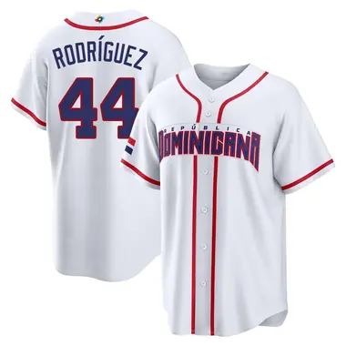 Dominican Republic Baseball Men's Julio Rodriguez 2026 World Classic Home Stadium Jersey - Replica White