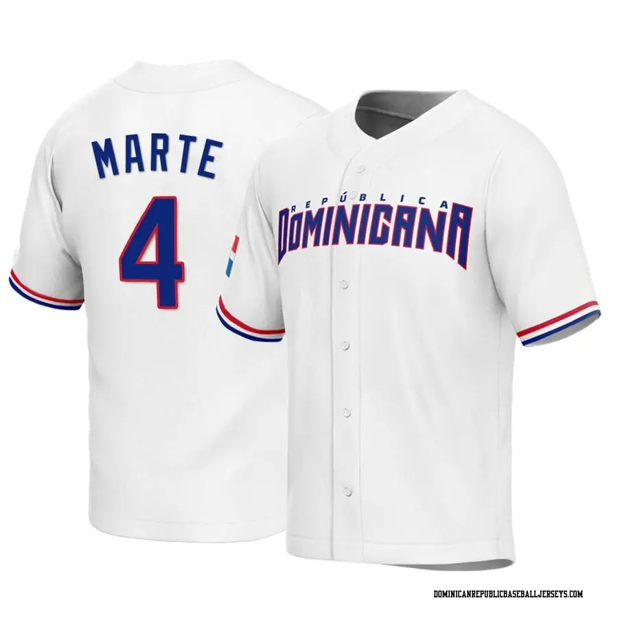 Dominican Republic Baseball Men's Ketel Marte 2023 World Baseball Classic Jersey - Replica White