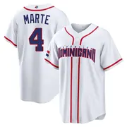 Dominican Republic Baseball Men's Ketel Marte 2026 World Classic Home Stadium Jersey - Replica White