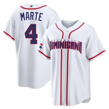 Dominican Republic Baseball Men's Ketel Marte 2026 World Classic Home Stadium Jersey - Replica White