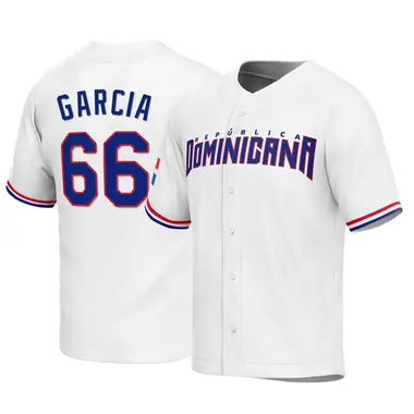 Dominican Republic Baseball Men's Luis Garcia 2023 World Baseball Classic Jersey - Replica White