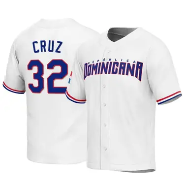 Dominican Republic Baseball Youth Nelson Cruz 2023 World Baseball Classic Jersey - Replica White