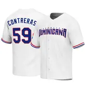 Dominican Republic Baseball Youth Roansy Contreras 2023 World Baseball Classic Jersey - Replica White