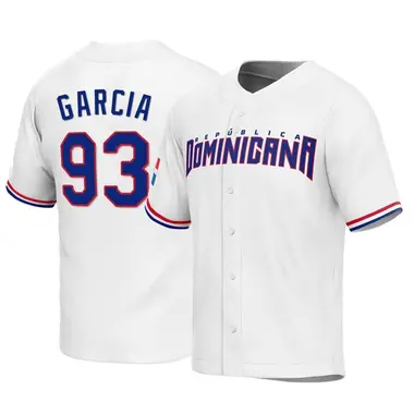 Dominican Republic Baseball Youth Yimi Garcia 2023 World Baseball Classic Jersey - Replica White